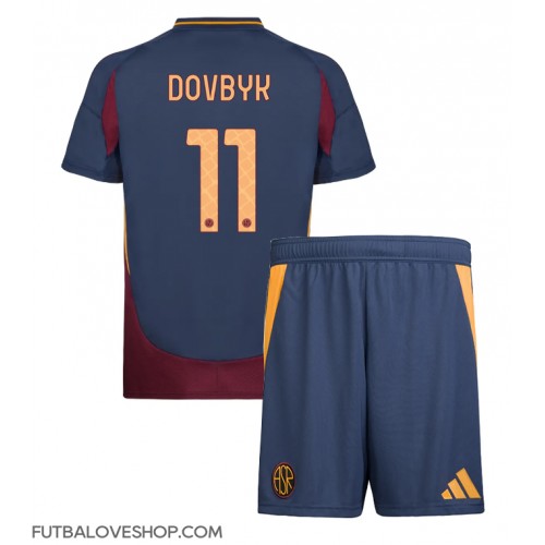 Dres AS Roma Artem Dovbyk #11 Tretina pre deti 2024-25 Krátky Rukáv (+ trenírky)